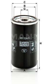 Hydraulic Filter, automatic transmission (WD 724/5)