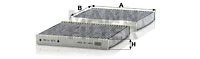Filter, cabin air (CUK 19 004)