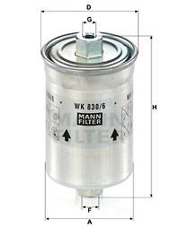 Fuel Filter (WK 830/6 x)