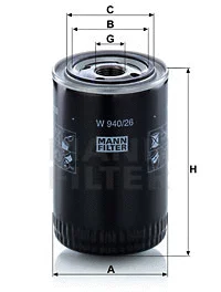 Oil Filter (W 940/26)