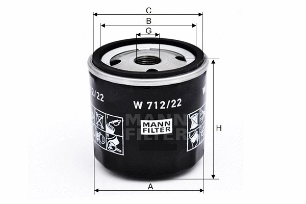 Oil Filter (W 712/22)