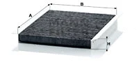 Filter, cabin air (CUK 2422)