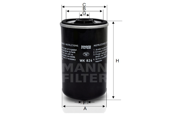 Fuel Filter (WK 824)