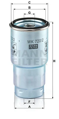 Fuel Filter (WK 720/2 x)
