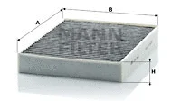 Filter, cabin air (CUK 2847)