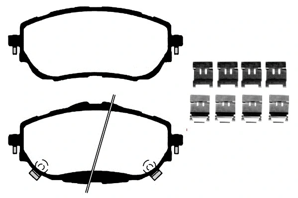 Brake Pad Set, disc brake (RA.0986.0K1)