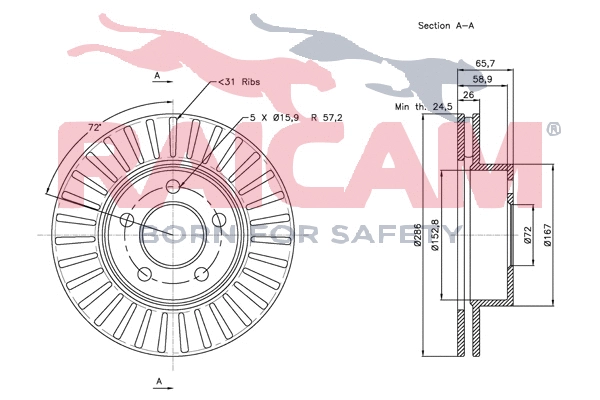 Brake Disc (RD00267)
