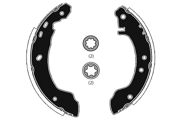 Brake Shoe Set (RA26780)