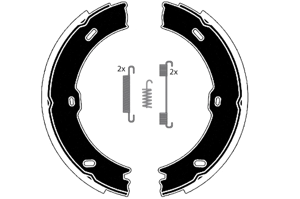 Brake Shoe Set, parking brake (RA29301)