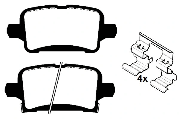 Brake Pad Set, disc brake (RA.1125.0K1)