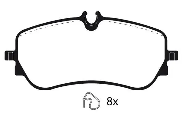 Brake Pad Set, disc brake (RA.1221.0)