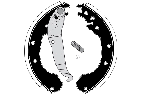 Brake Shoe Set (RA24650)