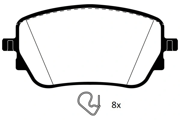 Brake Pad Set, disc brake (RA.1243.0)
