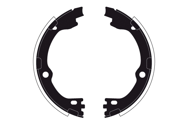 Brake Shoe Set, parking brake (RA30960)