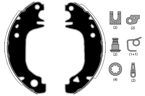 Brake Shoe Set (RA24930)