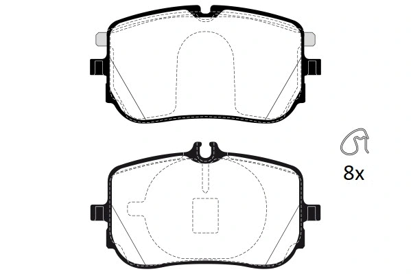 Brake Pad Set, disc brake (RA.1259.0)