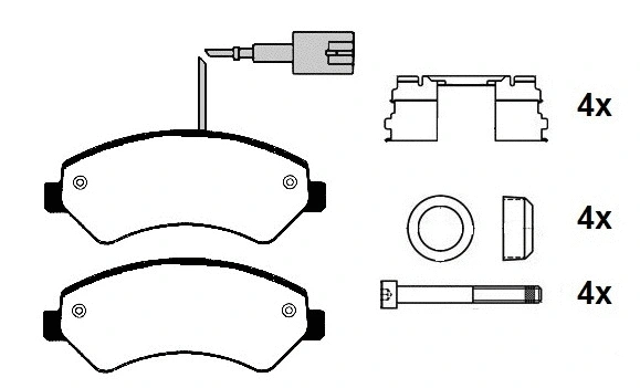 Brake Pad Set, disc brake (RA.0886.4K1)