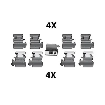 Accessory Kit, disc brake pad (12079554)