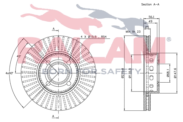Brake Disc (RD00866)