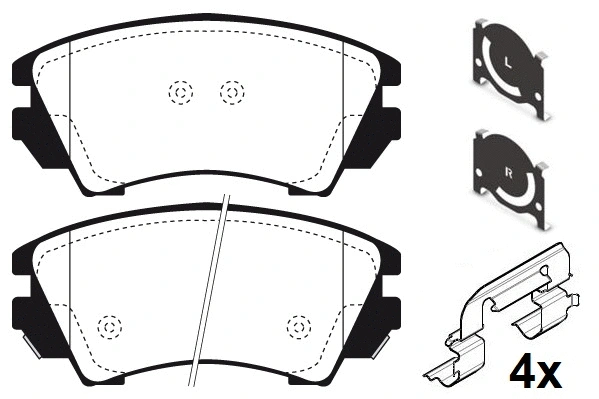 Brake Pad Set, disc brake (RA.1007.0K1)