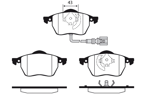 Brake Pad Set, disc brake (RA.0429.3)