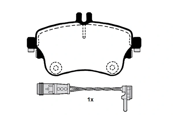 Brake Pad Set, disc brake (RA.1022.1)