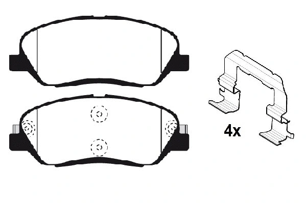 Brake Pad Set, disc brake (RA.1053.0K1)