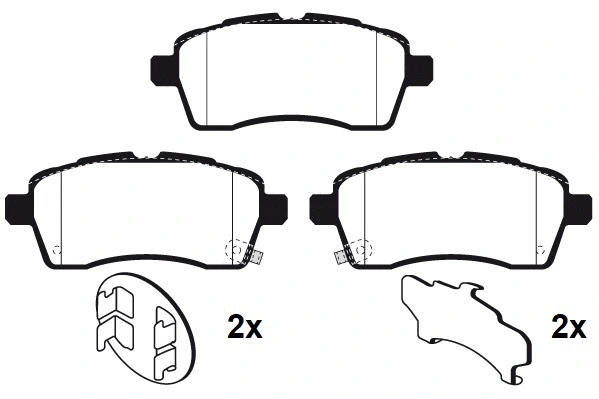 Brake Pad Set, disc brake (RA.1175.0)