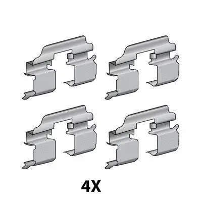 Accessory Kit, disc brake pad (12079556)