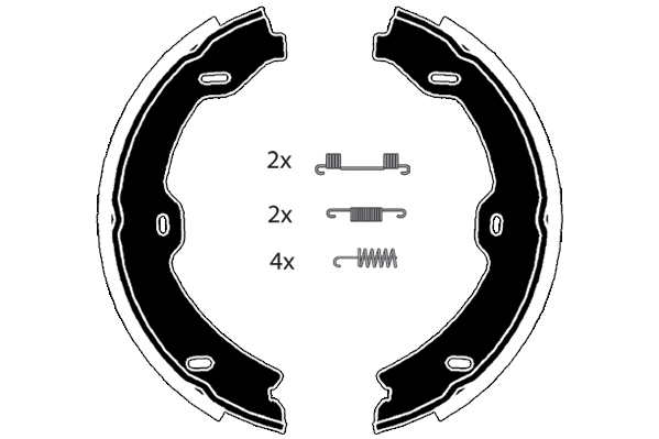 Brake Shoe Set, parking brake (RA29311)