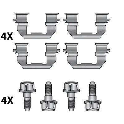 Accessory Kit, disc brake pad (12079619)