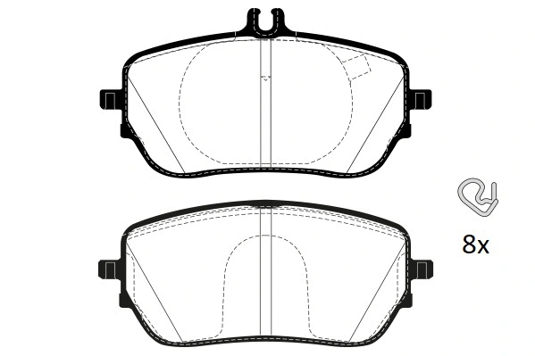 Brake Pad Set, disc brake (RA.1249.0)