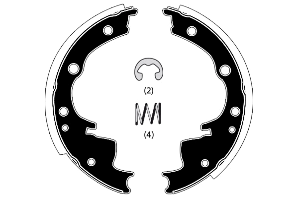 Brake Shoe Set (RA20251)