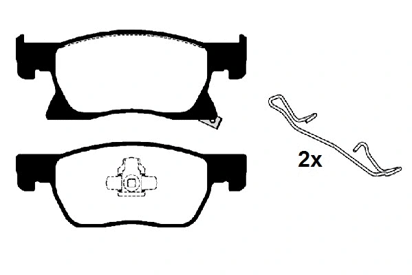 Brake Pad Set, disc brake (RA.1126.0K1)