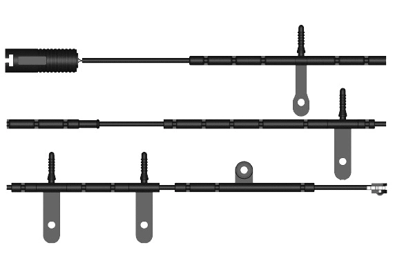 Warning Contact, brake pad wear (KS0460)