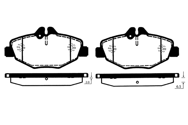 Brake Pad Set, disc brake (RA.0821.0)