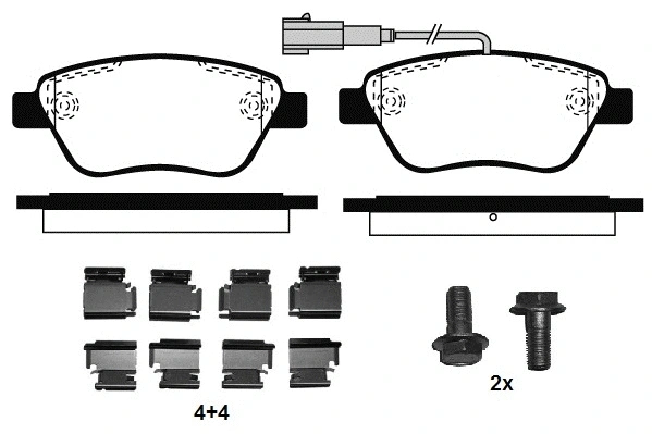 Brake Pad Set, disc brake (RA.0761.2K1)