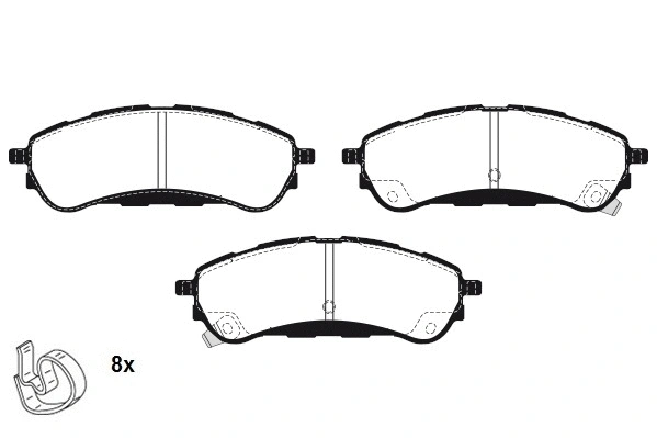Brake Pad Set, disc brake (RA.1288.0)
