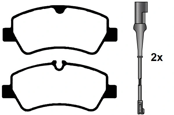Brake Pad Set, disc brake (RA.1027.1)