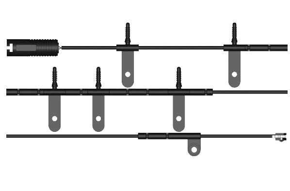 Warning Contact, brake pad wear (KS0686)
