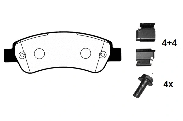 Brake Pad Set, disc brake (RA.0887.0K1)