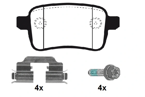 Brake Pad Set, disc brake (RA.1105.1K1)