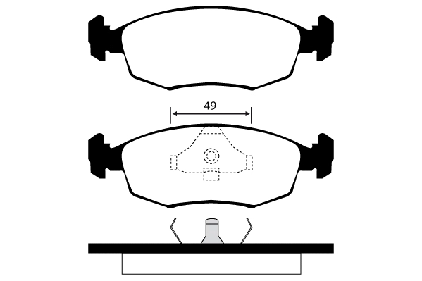 Brake Pad Set, disc brake (RA.0318.1)