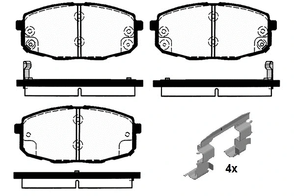 Brake Pad Set, disc brake (RA.0487.0K1)