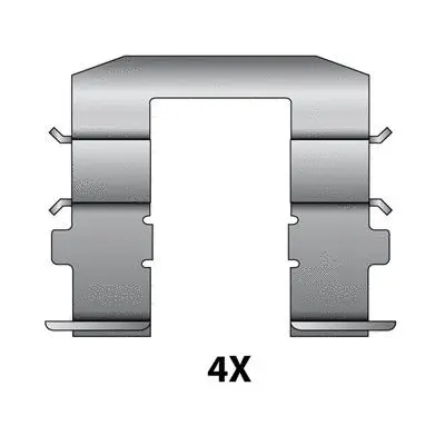 Accessory Kit, disc brake pad (12079583)