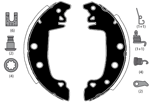 Brake Shoe Set (RA25930)