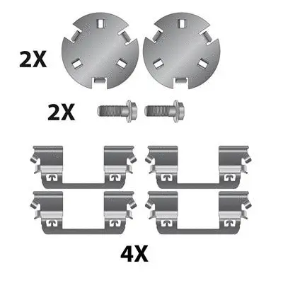 Accessory Kit, disc brake pad (12079550)