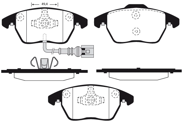 Brake Pad Set, disc brake (RA.0919.1)