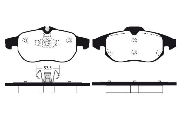 Brake Pad Set, disc brake (RA.0797.1)