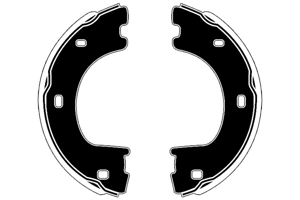 Brake Shoe Set, parking brake (RA20610)